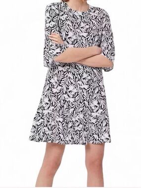 Hobbs Nika Floral Dress Navy/Ivory - SIZE 10